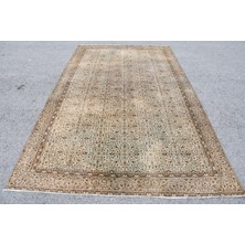 Kayra Export Türk Halısı, Eskitme Halı, Halı, 180 x 297  cm  Yeşil Halı, Organik Salon Halı, Ofice Yer Halı,  8014