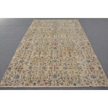 Kayra Export Eskitme Halı, Türk Halısı, Halı, 188 x 279  cm  Bej Halı, Kabilesı Büyük Halı, Yün Oturma Odası Halı,  1