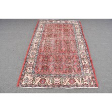 Kayra Export Eskitme Halı, Türk Halısı, Halı, 121 x 196  cm  Kırmızı Halı, Ofice Alan Halı, Organik Banyo Halı,  1218