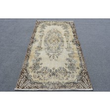 Kayra Export Eskitme Halı, Türk Halısı, Halı, 112 x 200  cm  Bej Halı, Dekoratif Banyo Halı, Organik Alan Halı,  1133