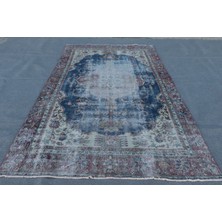 Kayra Export Eskitme Halı, Türk Halısı, Halı, 187 x 312  cm  Mavi Halı, Bahçe Oturma Odası Halı,  8576