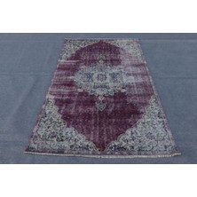 Kayra Export Türk Halısı, Eskitme Halı, Halı, 128 x 208  cm  Mor Halı, El Yapımı Banyo Halı, Yün Banyo Halı,  8586