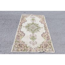 Kayra Export Türk Halısı, Eskitme Halı, Halı, 124 x 211  cm  Bej Halı, El Dokuma Banyo Halı, Kabilesı Alan Halı,  641