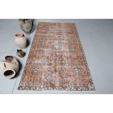 Kayra Export Eskitme Halı, Türk Halısı, Halı, 116 x 223  cm  Turuncu Halı, El Dokuma Banyo Halı,  8335
