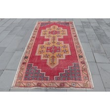 Kayra Export Eskitme Halı, Türk Halısı, Halı, 138 x 264  cm  Kırmızı Halı, Bohemsı Alan Halı, Ofice Banyo Halı,  2903