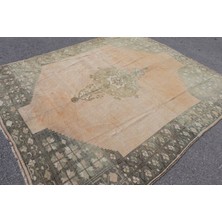 Kayra Export Eskitme Halı, Türk Halısı, Halı, 238 x 268  cm  Yeşil Halı, Organik Yer Halı, Kabilesı Büyük Halı,  7698