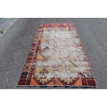 Kayra Export Türk Halısı, Eskitme Halı, Halı, 137 x 277  cm  Turuncu Halı, El Yapımı Büyük Halı,  2973