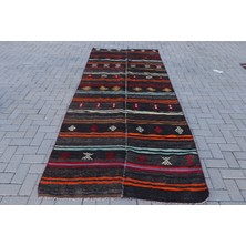 Kayra Export Türk Halısı, Eskitme Halı, Halı, 134 x 321  cm  Siyah Halı, El Dokuma Oturma Odası Halı,  7736