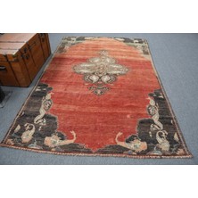 Kayra Export Türk Halısı, Eskitme Halı, Halı, 177 x 261  cm  Kırmızı Halı, El Yapımı Büyük Halı,  11948