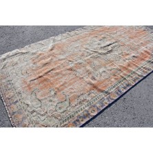 Kayra Export Eskitme Halı, Türk Halısı, Halı, 155 x 297  cm  Bej Halı, Organik Oturma Odası Halı,  8776