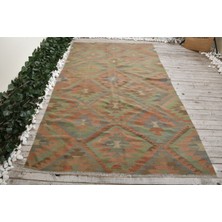 Kayra Export Eskitme Halı, Türk Halısı, Halı, 159 x 272  cm  Yeşil Halı,  Salon Halı, Anadolusı Yer Halı,  7412