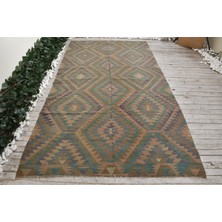 Kayra Export Türk Halısı, Eskitme Halı, Halı, 158 x 289  cm  Kahverengi Halı, Dekoratif Büyük Halı,  7424