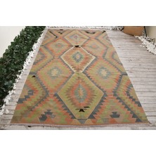 Kayra Export Eskitme Halı, Türk Halısı, Halı, 165 x 283  cm  Yeşil Halı, Bahçe Yer Halı, El Dokuma Oturma Odası Halı,