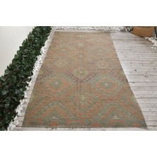 Kayra Export Eskitme Halı, Türk Halısı, Halı, 144 x 262  cm  Kahverengi Halı, El Dokuma Yer Halı,  7430