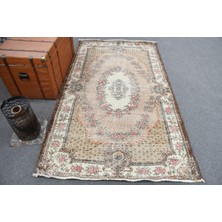 Kayra Export Türk Halısı, Eskitme Halı, Halı, 123 x 215  cm  Kahverengi Halı, Yün Alan Halı, Kabilesı Banyo Halı,  91