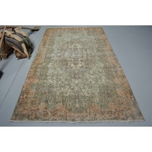 Kayra Export Eskitme Halı, Türk Halısı, Halı, 155 x 271  cm  Yeşil Halı, El Yapımı Yer Halı, Kabilesı Salon Halı,  11