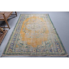Kayra Export Türk Halısı, Eskitme Halı, Halı, 168 x 260  cm  Turuncu Halı,  Büyük Halı,  Oturma Odası Halı,  8909