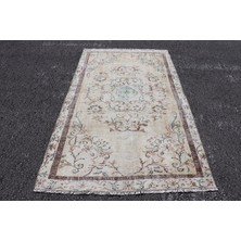 Kayra Export Türk Halısı, Eskitme Halı, Halı, 144 x 248  cm  Bej Halı, Organik Banyo Halı, Alan Halı,  2512