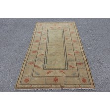 Kayra Export Türk Halısı, Eskitme Halı, Halı, 120 x 211  cm  Sarı Halı, Ofice Banyo Halı,  Alan Halı,  6011