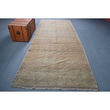 Kayra Export Eskitme Halı, Türk Halısı, Halı, 146 x 345  cm  Turuncu Halı, Ofice Yer Halı, Yün Salon Halı,  10949