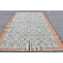 Kayra Export Eskitme Halı, Türk Halısı, Halı, 220 x 314  cm  Turuncu Halı, El Yapımı Büyük Boy Halı,  8777