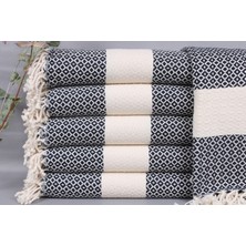 Kayra Export Lacivert Plaj Havlusu, Plaj Peştemali, 100 x 180  cm  Pamuk Havlu, Gün Için Hediye Peştemal,