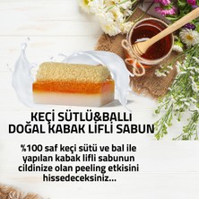 Aytan Home Doğal Kabak Lifli Ballı Keçi Sütlü Sabun (Yüz Lifi Hediye)