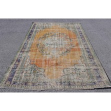 Kayra Export Eskitme Halı, Türk Halısı, Halı, 180 x 265  cm  Turuncu Halı, Bahçe Yer Halı, Yün Büyük Halı,  6249