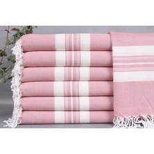 Kayra Export Pembe Organik Havlu, Banyo Havlusu, 95 x 150  cm  Pamuk Peştamal, Tatil Havlusu, Atkı Peştamal,