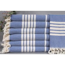Kayra Export Saks Mavi Çaydanlık Havluları, Kurulama Bezi, 50 x 100  cm  Pamuk Bulaşık Bezi, Nedime  ,