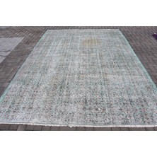 Kayra Export Eskitme Halı, Türk Halısı, Halı, 237 x 320  cm  Yeşil Halı, Dekoratif Büyük Halı, El Dokuma Yer Halı,  8