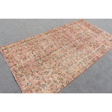Kayra Export Eskitme Halı, Türk Halısı, Halı, 135 x 258  cm  Kırmızı Halı, El Yapımı Alan Halı, Dekoratif Banyo Halı,