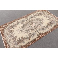 Kayra Export Türk Halısı, Eskitme Halı, Halı, 115 x 208  cm  Bej Halı, El Yapımı Banyo Halı, Alan Halı,  9773