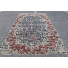 Kayra Export Türk Halısı, Eskitme Halı, Halı, 200 x 325  cm  Mavi Halı, Bahçe Oturma Odası Halı,  5871