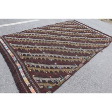 Kayra Export Eskitme Halı, Türk Halısı, Halı, 206 x 334  cm  Kırmızı Halı, Yün Büyük Halı, Bohemsı Salon Halı,  7429