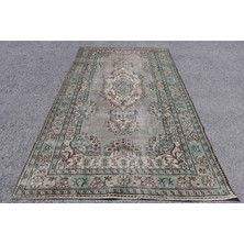 Kayra Export Eskitme Halı, Türk Halısı, Halı, 161 x 302  cm  Yeşil Halı, El Dokuma Büyük Halı,  Yer Halı,  6273