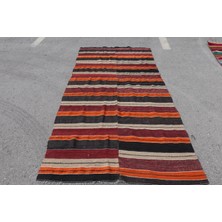 Kayra Export Eskitme Halı, Türk Halısı, Halı, 133 x 266  cm  Turuncu Halı, El Yapımı Alan Halı, Bohemsı Alan Halı,  7