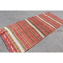 Kayra Export Türk Halısı, Eskitme Halı, Halı, 115 x 281  cm  Kırmızı Halı, Organik Alan Halı, Bohemsı Banyo Halı,  74