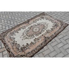 Kayra Export Türk Halısı, Eskitme Halı, Halı, 114 x 200  cm  Kahverengi Halı, El Dokuma Banyo Halı,  9304
