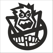 Technopa TRAFİK CANAVARI FOLYO STİCKER - 50cm Uzunluk