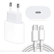 Ozmik Apple iPhone Uyumlu Usb-C - Lightning Kablosu (1 M) +20 W Usb-C Güç Adaptörü Süpercpyy