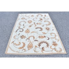 Kayra Export Türk Halısı, Eskitme Halı, Halı, 173 x 235  cm  Beyaz Halı, Dekoratif Büyük Halı, Kabilesı Salon Halı,