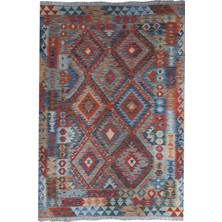 Rugs Modern Halı Rugs Pamuklu Çok Renkli Otantik ve Etnik Desenli Kilim Yıkanabilir Püsküllü 80 x 150 cm
