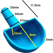 insentiv 35 mm Girişler İçin Karavan Su Deposu Doldurma Hunisi