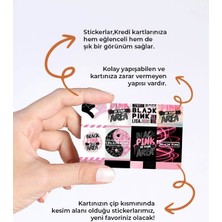 Gans Black Pink Kredi Kartı Kaplama Stickeri Papara, Tosla, Kredi Kartı Için Uyumlu