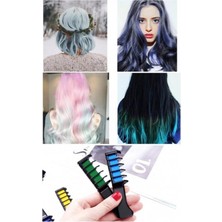 Deco Elit Saç Tebeşiri Taraklı 10 Lu Renkli Saç Boyası Tebeşiri Geçici Saç Tebeşir Seti Hair Chalk