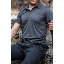 Huğlu Outdoor Polo Yaka Kartal Figürlü T-Shirt