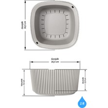 ToXA 1 Litre Su Yeşili Pera Aranjman Saksı Plastik Bitki Çiçek Kaktüs Saksısı No1 16,5x7,5cm