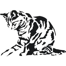 Technopa Kedi Folyo Sticker 90 cm Uzunluk