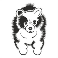 Technopa YAVRU KÖPEK FOLYO STİCKER - 160cm Uzunluk